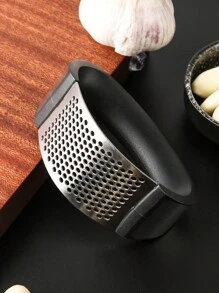 1入組不銹鋼蒜泥器手動切蒜工具廚房配件 - 銀色 - 查看 4