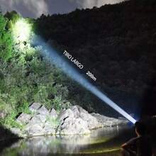 Lámpara Tipo Minero Recargable Y Potente De Cacería Acampar - Negro - Ver 3