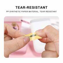 NIIMBOT 5 Colors Thermal Label Maker Paper Stickers Waterproof Tear-Resistant Replacement For D11/D110/D101/H1S Label Printer Office&Home Labels/Roll (14*40mm)