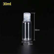 30ml/50ml/60ml Travel Bottles For Shampoo And Shower Gel, Flip-Top, Leakproof, Squeeze Container, 100ml/120ml Cosmetic Bottle, Reusable, , Family Essential