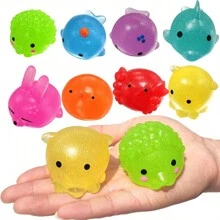 1PC Animals Kawaii Squishies Mochi Squishy Toys Stress Relief Toys Party Favors Prizes Gifts - Multicolor - View 2