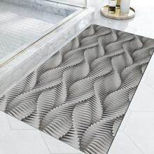 1 tấm thảm trải sàn nhà bếp họa tiết hình học bất đối xứng chống trượt, thảm nhà bếp nghệ thuật trừu tượng có thể giặt được, lý tưởng cho nhà hàng, bồn rửa văn phòng tại nhà và phòng giặt ủi - Màu xám đen - Xem 7