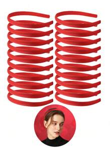 26pcs Solid Color Hairbands For Women, Facial Headbands - Multicolor - View 10