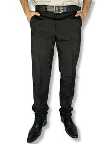 Men Suit Pants - 黑色 - 查看 6