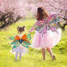 Butterfly Wings Costume  For Kids  Party Play Props - Multicolor - View 7