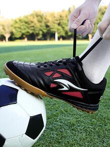 Men's And Women's Indoor/Outdoor Football Boots With Spikes - Black - View 9