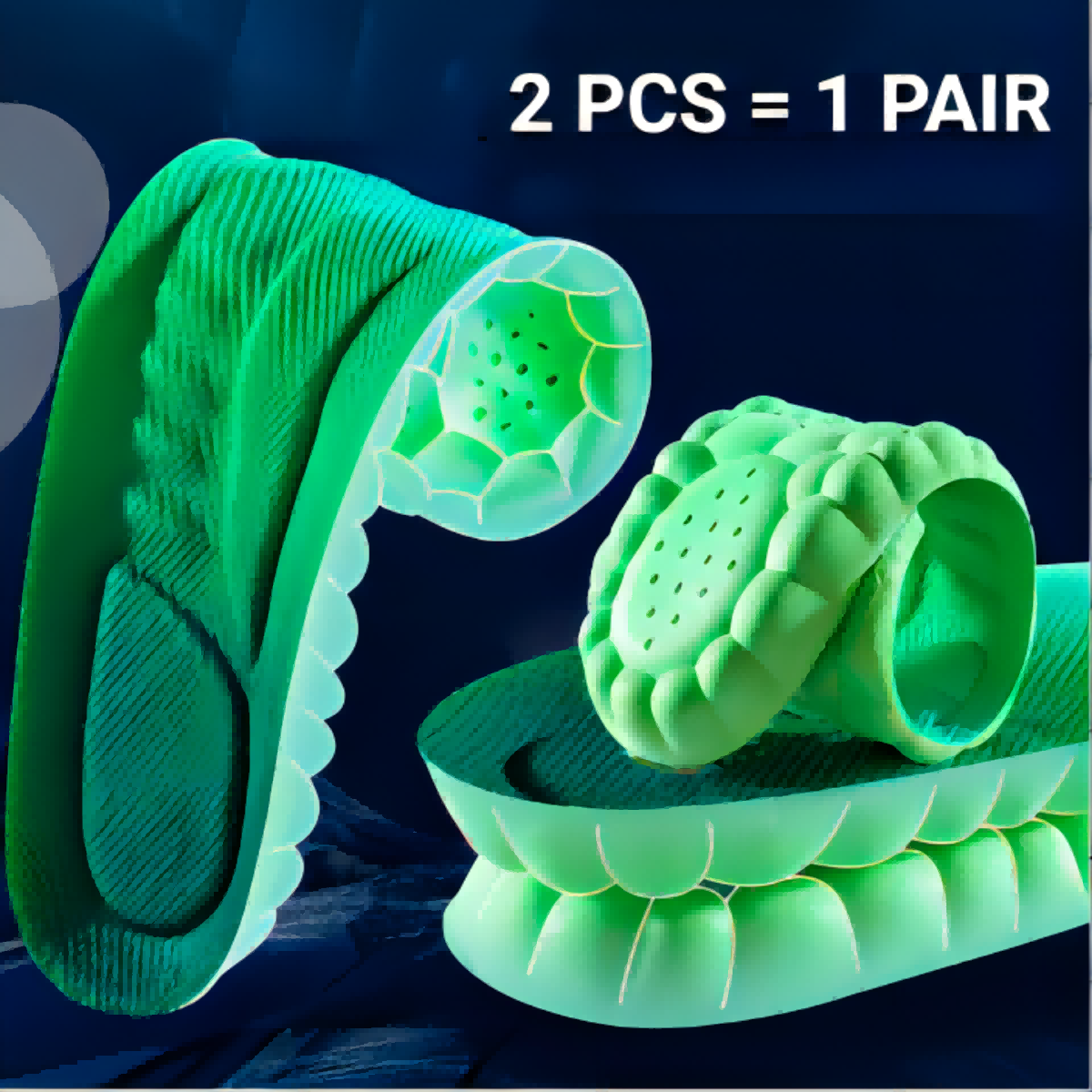 4d Massage Shoe Insoles, Super Soft Latex Sports Insoles For Running