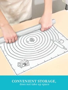 1個eva揉麵墊,具有防滑和防粘表面,可用於烹飪,烘培,揉麵 - 白色 - 查看 4