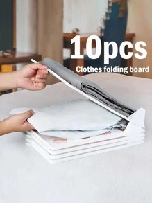 10 Layer Clothes Folding Board, Plastic Clothes Storage And Organizer Device, Folding Clothes Board Storage Rack, Slouchy Folding Clothes Board