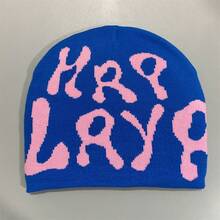 1 chiếc mũ len dệt kim Jacquard cá nhân hóa phong cách Y2K, Unisex, thích hợp cho trang phục thường ngày, thể thao ngoài trời, quà tặng ngày lễ - A - Xem 5