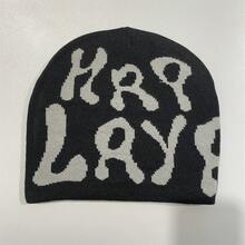 1 chiếc mũ len dệt kim Jacquard cá nhân hóa phong cách Y2K, Unisex, thích hợp cho trang phục thường ngày, thể thao ngoài trời, quà tặng ngày lễ - A - Xem 3