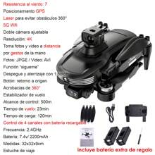 Drone Vak F3pro 5g Gps Laser 2 Camaras 4k App Wifi - Negro - Ver 5