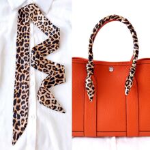 1 件 95 厘米豹纹轻质窄围巾，适合女士，可用作颈巾、头带或腰带优雅头巾、发带、头带，非常适合装扮您的外观 - A - 查看 11