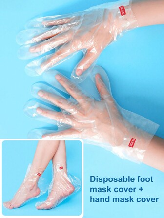 200 st. Disponibel Hand & Fot Behandling , Heel Vård , Plast Fot SPA Skydd