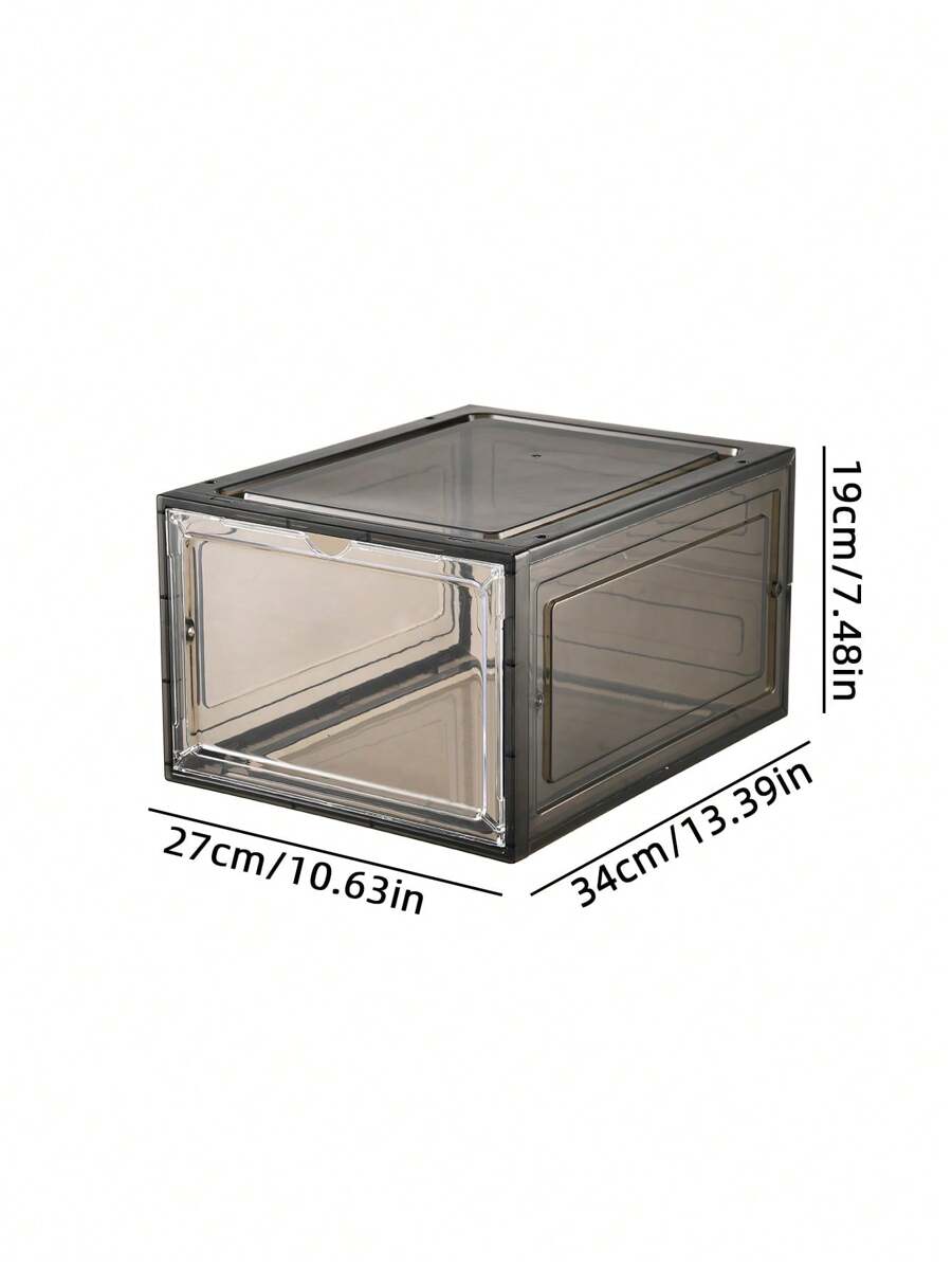 10 stuks doorzichtige schoenendozen opslag stapelbare schoenenbak sterke verdikking versterking grote maat schoenorganizer ruimtebesparend magnetische deur schoencontainer dozen past tot maat 14