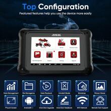 Escáner Ancel Mt700 Obd2 Para Motocicleta Herramientas De Diagnóstico Diagnóstico De Todos Los Sistemas Reinicio De Aceite Sangrado De Abs Tpms 31 Restablecimientos Herramientas De Reparación De Vehículos - Negro - Ver 5