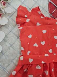 Young Girls Dresses - 紅色 - 查看 2