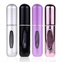 4pcs 5ml Portable Refillable Perfume Atomizer Spray Bottle Fragrance Pump With Travel Case