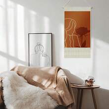 1 Miếng Tua Dệt Tường Tấm thảm - Hình bóng & Họa tiết Hoa hồng Nhà  Trang trí Trang trí nghệ thuật - Đẹp Căn hộ , Ký túc xá Phòng Cửa Đồ trang trí - Nhiều màu - Xem 3