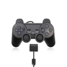 Control Joystick Compatible con PS2 Y PS1 Joystick Control Alambrico PS2 - Negro - Ver 1
