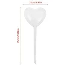 1/2/5/6pcs,Plastic Heart Shaped Waterer, Plante Automatic Waterer,Business Travel Waterer,Slouchy Home Watering Drip Tube,PVC Flower Pot,Garden Tool Supplies,Flower Pot - Clear - View 5