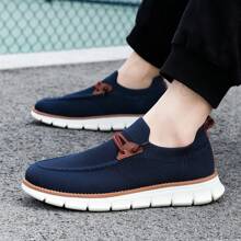 New Spring/Summer Cross-Border Model Men's Large Size Casual, Lightweight, Breathable And Fashionable Running Shoes - Blue - View 4
