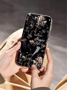 高透明度且加厚彩繪手機殼,適用於iphone 15 Pro Max,iphone 13/14/11,iphone X/xs,p12,配有tpu防摔軟殼,兼容三星galaxy S22、galaxy A13 4g、galaxy A52、a52s 5g,以及小米紅米note11、小米11 Lite - 彩色 - 查看 2