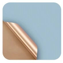 5 Stücke/10 Stücke/20 Stücke wasserdichtes Geschenkpapier mit Blumenmuster für Blumensträuße, Geschenkverpackungen, Muttertagsdekor, Partyzubehör – Goldrand, Farbverlauf, einfarbig, durchscheinend, für den Valentinstag zum Schulanfang
