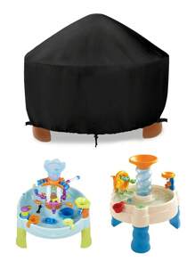 Trẻ em Nước Bìa bảng Tròn Đối với Nhỏ bé Nước Bàn , Không thấm nước Chống bụi Chống tia cực tím Nước Bàn Đồ Chơi Đối với Che phủ , Cát Nước Che phủ , Đồ Chơi Che phủ Đen , Kích thước lớn Che phủ Chỉ một - màu đen - Xem 1