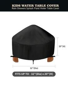 Trẻ em Nước Bìa bảng Tròn Đối với Nhỏ bé Nước Bàn , Không thấm nước Chống bụi Chống tia cực tím Nước Bàn Đồ Chơi Đối với Che phủ , Cát Nước Che phủ , Đồ Chơi Che phủ Đen , Kích thước lớn Che phủ Chỉ một - màu đen - Xem 2