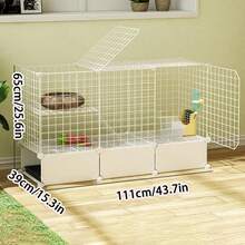 松鼠籠、寵物屋、室內防蟎尿、小型動物別墅、年幼寵物或兔子的鐵絲籠,家居用品 - 彩色 - 查看 20