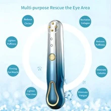 RF Eye Beauty Machine,Eye Massager EMS Microcurrent Beauty Device Lifting, Firming And Rejuvenating Skin - Blue - View 3
