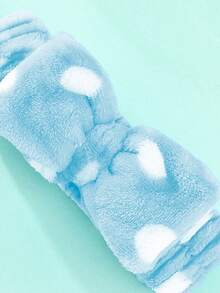 Set De 2 piezas Diadema Banda Para Cabello Para Skincare Limpieza Facial Con Moño, Accesorios Para Maquillaje Con Diseño Suaves Y Ligeras, Accesorios Para Cabello De Baño. - Azul - Ver 5