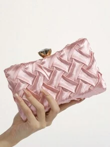 Túi cầm tay xích dệt mới cho phụ nữ, túi xách dự tiệc thời trang và đa năng, túi đựng váy cưới và sườn xám - Nhiều màu - Xem 8