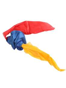 1 Set Of 4-Color Magic Silks, Instant Transformation Stage Prop, Illusion Accessory Comedy Magic Tool, Random Color Variation - Multicolor - View 8