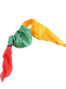 1 Set Of 4-Color Magic Silks, Instant Transformation Stage Prop, Illusion Accessory Comedy Magic Tool, Random Color Variation - Multicolor - View 7