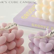 1 Pieza Nueva Vela De Aromaterapia Con Forma De Corazón Para Propuesta De Dama De Honor, Decoración De Bodas, Obsequios De Fiestas, Regalos Y Para Crear Un Ambiente Relajante - Multicolor - Ver 2