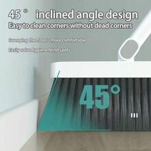2pcs/Set Multifunctional Broom Dustpan Floor Brush Set Non-Stick Hair Extended Broom Magic Easy Sweeping Suitable For Office Home Kitchen Lobby,Kitchen,Kitchen Items,Cleaning,Kitchen Towel - White - View 5