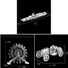 Diy Stainless Steel Metal Assembly Toy, Puzzle Game, Home Decor Ornament, Gift For Friends And Festivals - Metal Puzzle - View 5