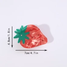 1 Bộ kẹp tóc theo chủ đề trái cây mùa hè tối giản có hình dâu, anh đào, chuối, bơ và dứa, thích hợp cho hàng ngày, tiệc tùng, lễ hội, kỳ nghỉ, quà tặng dễ thương - Nhiều màu - Xem 10