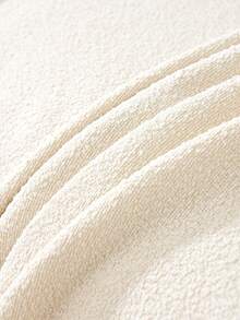 1pc Solid Color Anti-Stain Sofa Cover, Teddy Fleece Fabric Cream Color Rectangle Shape Sofa Throw, Perfect For Living Room Home Decor - Wangyou Sofa Cover-milk White (Waterproof) - View 4