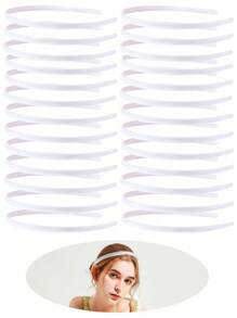 26pcs Solid Color Hairbands For Women, Facial Headbands - Multicolor - View 13