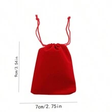 Dây rút Bao bì , Màu thuần Túi đựng đồ trang sức , Đồ trang sức Hoa tai Dây chuyền Vòng tay Túi bảo quản , Lễ cưới Túi quà tặng , Halloween , Lễ tạ ơn , Giáng sinh Và Năm mới Qủa tặng Lưu trữ Bao bì , Đổ xô Chất vải Túi đựng đồ trang sức Túi dây rút , Thiên nga Sang trọng Đồ trang sức , Và - Đỏ - Xem 6