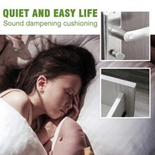 45入組透明方形自粘式橡膠緩衝墊,隔音、緩震,適用於廚房櫥櫃、畫框、櫥櫃、抽屜 - 無色 - 查看 4