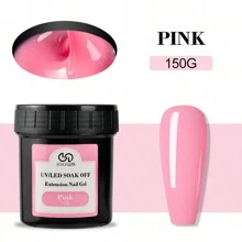 5.29 Ounces Of Nail Extension Gel French Acrylic Gel Immersion UV LED Nude Pink - Perfect For French Nail Art, Hard Gel Formula, Long-Lasting, Nourishing Ingredients, Nail Art Accessory