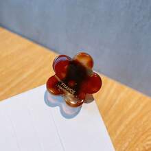 Vuốt tóc họa tiết hoa thời trang với họa tiết hoa và kẻ sọc, Kẹp tóc cổ điển với tay cầm thiết kế đơn giản, Kẹp tóc cho nữ dễ thương - Nhiều màu - Xem 7