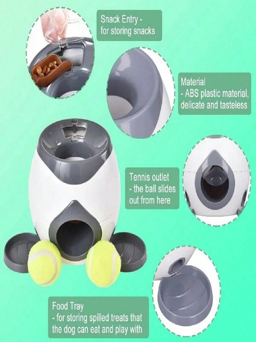 Automatic Ball Launcher For Dog Toy, Interactive Tennis Ball Launcher