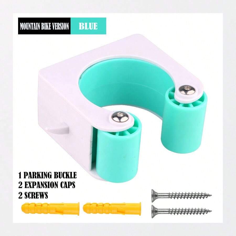 New Creative Parking Rack, Bicycle Parking Buckle, Mountain Bike, Simple Home Wall Hook, Dead Flying Riding Equipment - Blue - View 1