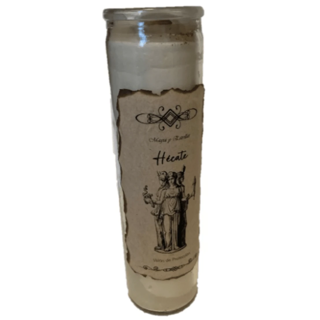 Velon Diosa Hecate Triple Diosa Proteccion Intencionada + Instrucciones - Blanco - Ver 1