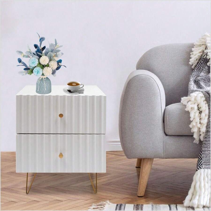 Bedroom Night Table Nightstand Bedside Cabinet Side End Table With 2 ...